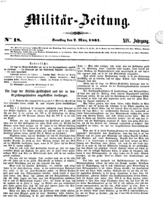 Militär-Zeitung Samstag 2. März 1861