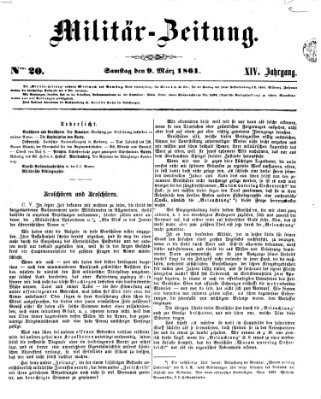 Militär-Zeitung Samstag 9. März 1861