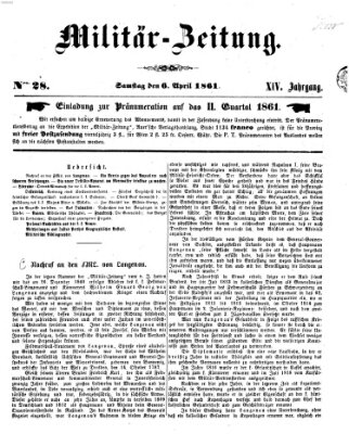 Militär-Zeitung Samstag 6. April 1861