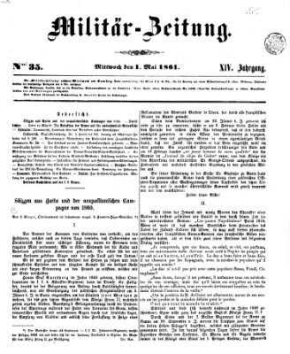 Militär-Zeitung Mittwoch 1. Mai 1861