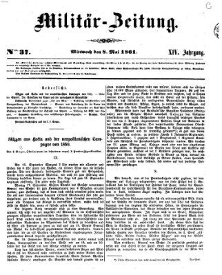 Militär-Zeitung Mittwoch 8. Mai 1861