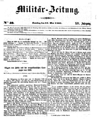 Militär-Zeitung Samstag 18. Mai 1861