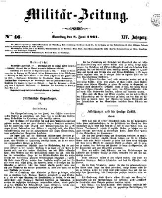 Militär-Zeitung Samstag 8. Juni 1861