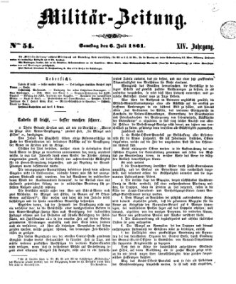 Militär-Zeitung Samstag 6. Juli 1861