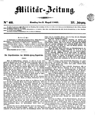 Militär-Zeitung Samstag 3. August 1861