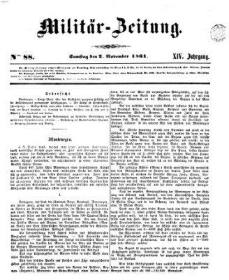 Militär-Zeitung Samstag 2. November 1861