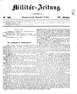 Militär-Zeitung Mittwoch 6. November 1861