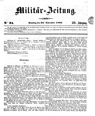 Militär-Zeitung Samstag 23. November 1861