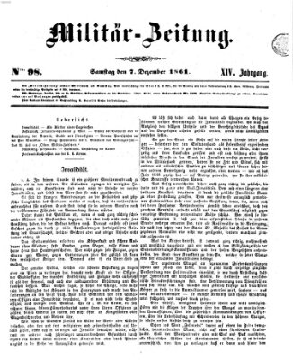 Militär-Zeitung Samstag 7. Dezember 1861