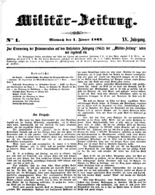 Militär-Zeitung Mittwoch 1. Januar 1862