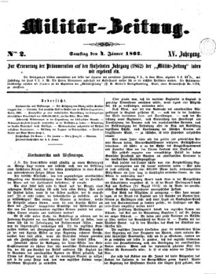 Militär-Zeitung Samstag 4. Januar 1862