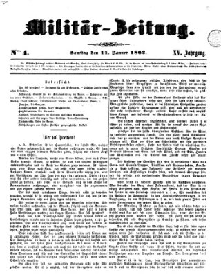 Militär-Zeitung Samstag 11. Januar 1862