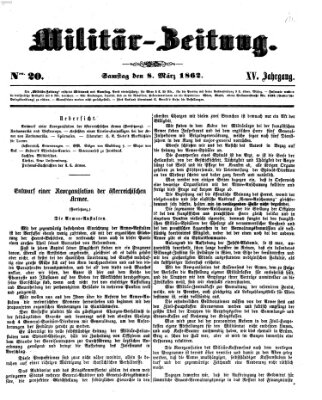 Militär-Zeitung Samstag 8. März 1862