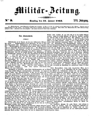 Militär-Zeitung Samstag 31. Januar 1863