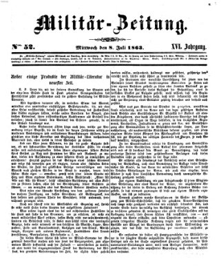 Militär-Zeitung Mittwoch 8. Juli 1863