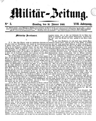 Militär-Zeitung Samstag 16. Januar 1864