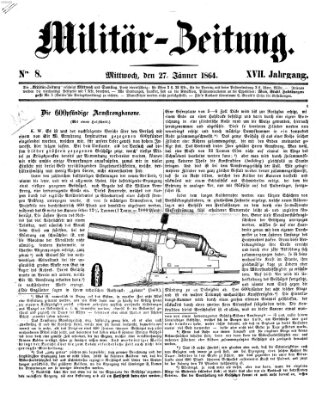 Militär-Zeitung Mittwoch 27. Januar 1864