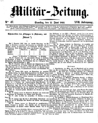 Militär-Zeitung Samstag 11. Juni 1864