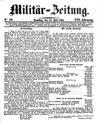 Militär-Zeitung Samstag 23. Juli 1864