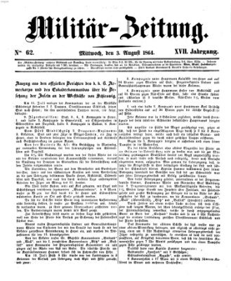 Militär-Zeitung Mittwoch 3. August 1864