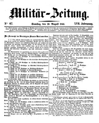 Militär-Zeitung Samstag 20. August 1864