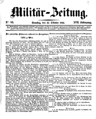 Militär-Zeitung Samstag 22. Oktober 1864