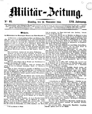 Militär-Zeitung Samstag 26. November 1864