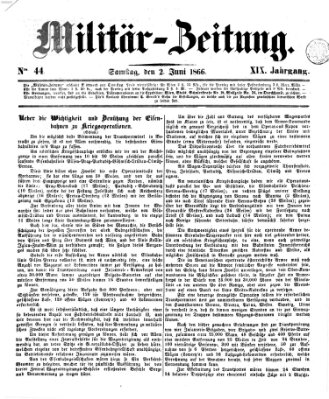 Militär-Zeitung Samstag 2. Juni 1866