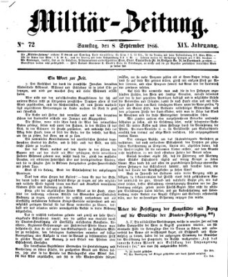 Militär-Zeitung Samstag 8. September 1866