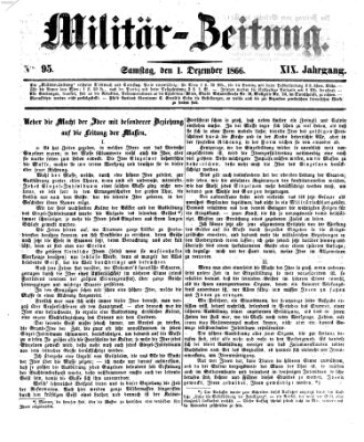 Militär-Zeitung Samstag 1. Dezember 1866