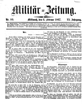 Militär-Zeitung Mittwoch 6. Februar 1867