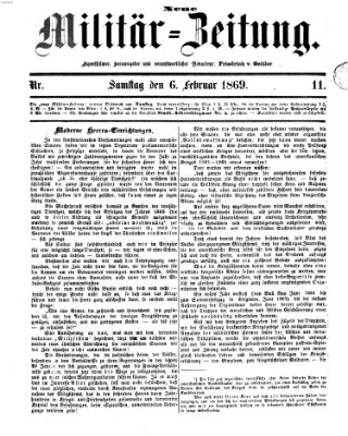 Neue Militär-Zeitung (Militär-Zeitung) Samstag 6. Februar 1869