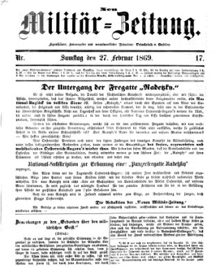 Neue Militär-Zeitung (Militär-Zeitung) Samstag 27. Februar 1869