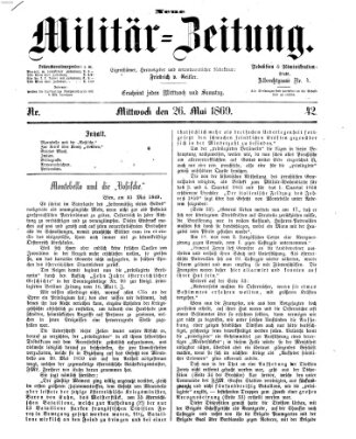 Neue Militär-Zeitung (Militär-Zeitung) Mittwoch 26. Mai 1869