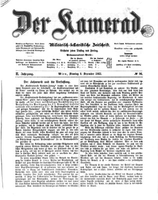 Der Kamerad Dienstag 8. Dezember 1863