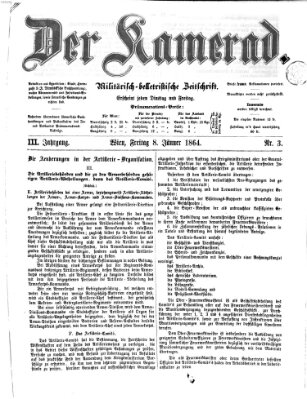 Der Kamerad Freitag 8. Januar 1864