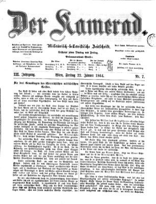 Der Kamerad Freitag 22. Januar 1864