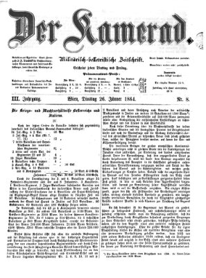 Der Kamerad Dienstag 26. Januar 1864