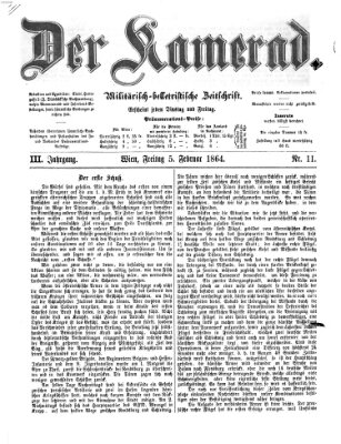 Der Kamerad Freitag 5. Februar 1864