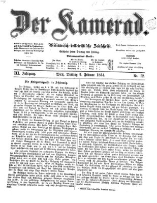 Der Kamerad Dienstag 9. Februar 1864