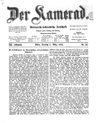 Der Kamerad Dienstag 8. März 1864