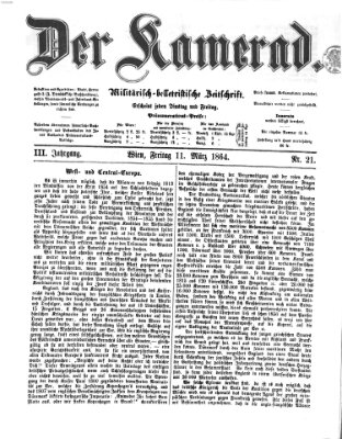 Der Kamerad Freitag 11. März 1864