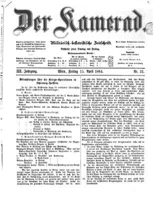 Der Kamerad Freitag 15. April 1864