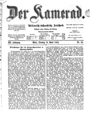 Der Kamerad Dienstag 19. April 1864