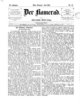 Der Kamerad Dienstag 5. Juli 1864