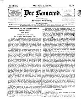 Der Kamerad Dienstag 12. Juli 1864