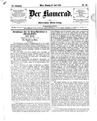 Der Kamerad Dienstag 26. Juli 1864