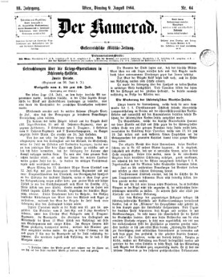 Der Kamerad Dienstag 9. August 1864