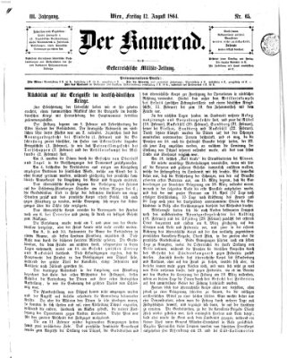 Der Kamerad Freitag 12. August 1864