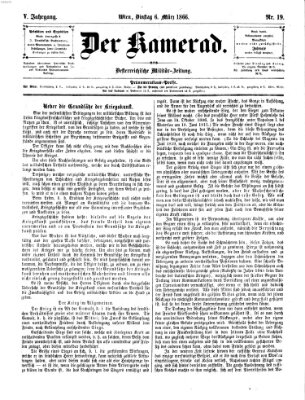 Der Kamerad Dienstag 6. März 1866